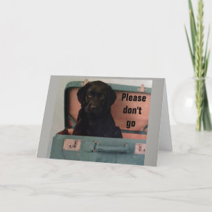 ** GA ALSJEBLIEFT NIET ** MOETEN WE AFSCHEID NEMEN KAART