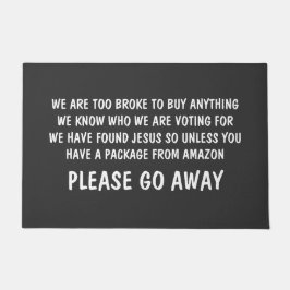 Ga alsjeblieft weg. Funny Rude Deurmat