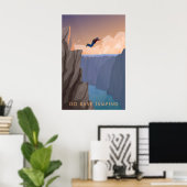 Ga Base Jumping Reisposter Poster (Thuiskantoor)