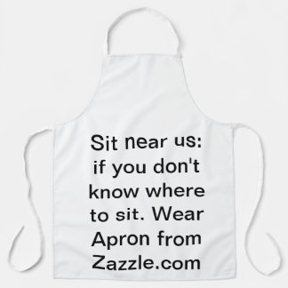 Ga bij ons zitten schort