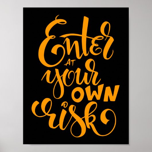 Ga bij Uw Eigen Gevaarlijk Onthaal in van het Manu Poster (Voorkant)