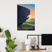 Ga Boulderen Reisposter Poster (Thuiskantoor)