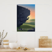 Ga Boulderen Reisposter Poster (Keuken)