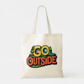 Ga buiten avontuur tote bag (Achterkant)
