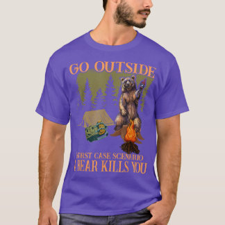 Ga buiten het ergste Hoesje Scenario een Beer dood T-shirt