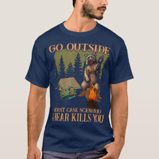 Ga buiten het ergste Hoesje Scenario een Beer dood T-shirt