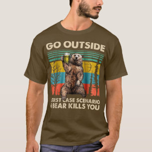 Ga buiten het ergste scenario van het Hoesje een B T-shirt