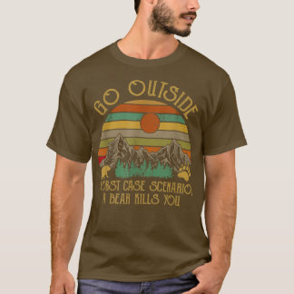 Ga buiten het slechtste Hoesje Scenario een Beer d T-shirt