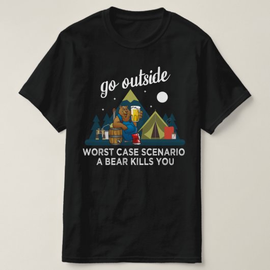 Ga buiten het slechtste scenario van het hoesje ee t-shirt (Design voorkant)