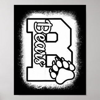 Ga Cheer Bears High School Bears terug naar school Poster