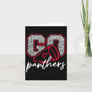 Ga Cheer Panthers School Sporten Naam Panthers Ste Kaart