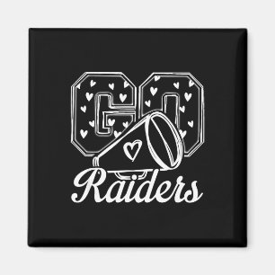 Ga Cheer Raiders High School Spirit Fan Team terug Magneet