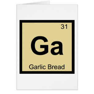 Ga - Chimie du pain à l'ail Symbole du tableau pér
