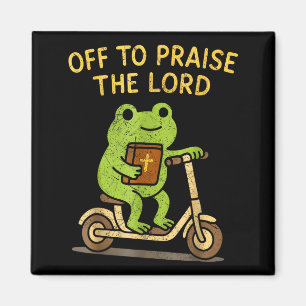 Ga De Heer Frog Christelijk prijzen Magneet