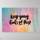 Ga door. God heeft dit! Art Print (Voorkant)