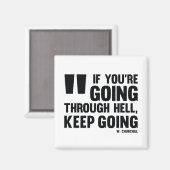 Ga door! - Inspirerend magneet (Voorkant / Achterkant)