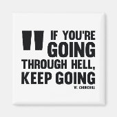 Ga door! - Inspirerend magneet (Voorkant)