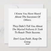 Ga door met de briefkaart (Achterkant)