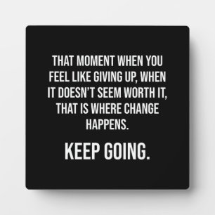 Ga door - Succes Motivatie Fotoplaat