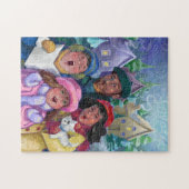 Ga een Caroling Illustratie maken Legpuzzel (Horizontaal)