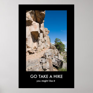 GA EEN HIKE demotiverend poster IN