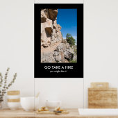 GA EEN HIKE demotiverend poster IN (Keuken)