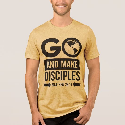 Ga En Discipelen Maken Tri-Blend Shirt (Voorkant)