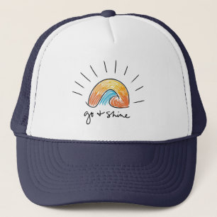 Ga en schijn zonneschijn Grafische Trucker Hoed Pet