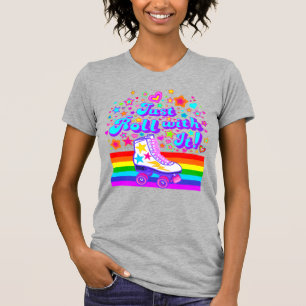 Ga er gewoon mee door! Rainbow Roller Schaats T-sh T-shirt