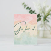 Ga ervoor briefkaart (Staand voorkant)