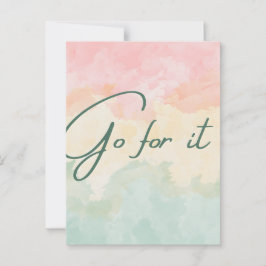 Ga ervoor briefkaart