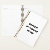 Ga ervoor, het is nu of nooit planner (Display)