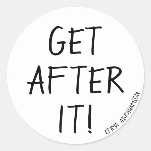 GA ERVOOR! Sticker Set (Voorkant)