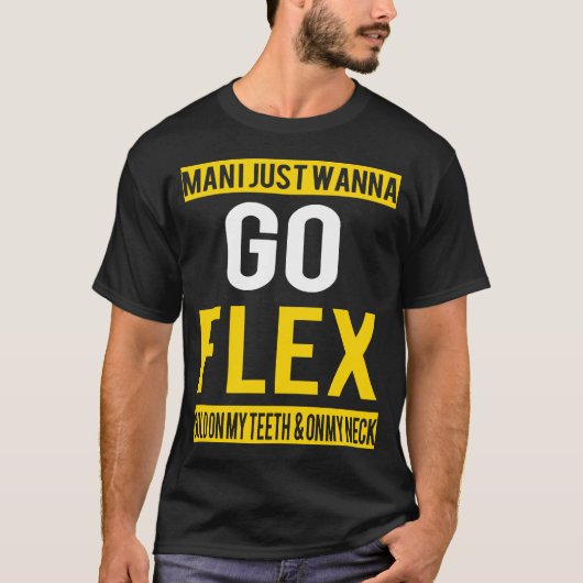 GA FLEX WHITE IVERSON POST MALONE FETTY WAP DRAAIE T-SHIRT (Voorkant)