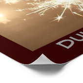 Ga Forth en Poster Sparkle met een Bericht (Hoek)