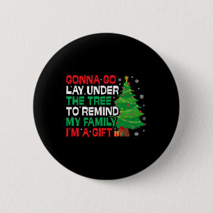 Ga Gaat Liggen Onder De Boom Grappige Familie Kers Ronde Button 5,7 Cm