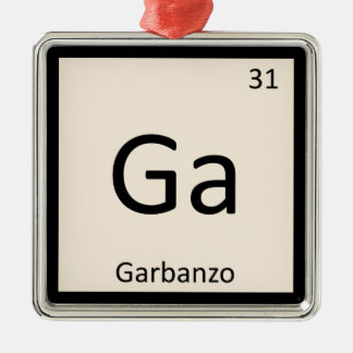 Ga - Garbanzo Bean Chemistry Periodic Table Symbol Metalen Ornament