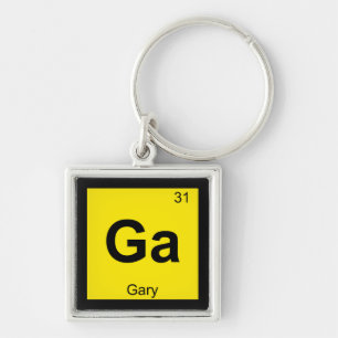 Ga - Gary Indiana Chemistry Periodic Table Symbol Sleutelhanger