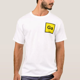 Ga - Gary Indiana Scheikunde Periodiek Systeem Sym T-shirt