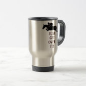 Ga gewoon over het paard heen. reisbeker (Voorkant rechts)