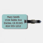 Ga gewoon over het paard springen bagagelabel (Achterkant horizontaal)