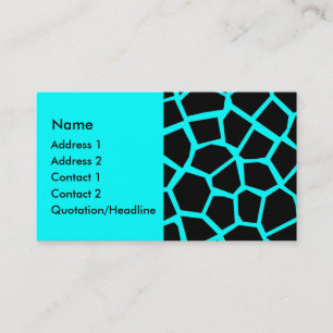 Ga Giraffe - Cyaan Visitekaartje