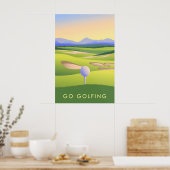 Ga Golfen Reisposter Poster (Keuken)