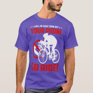 Ga grappige fiets rijden t-shirt