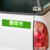Ga Groen Bumpersticker (Op Truck)