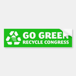 Ga Groen, Recyclen Congres - Bumpersticker