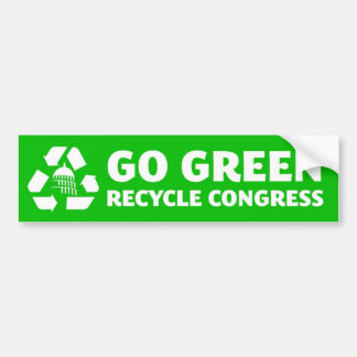 Ga Groen, Recyclen Congres - Bumpersticker