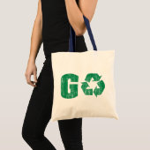 Ga Groen Recyclen Tote Bag (Voorkant (product))