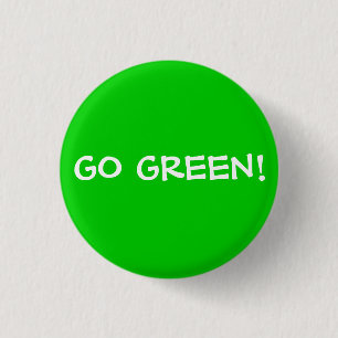 GA GROEN! RONDE BUTTON 3,2 CM