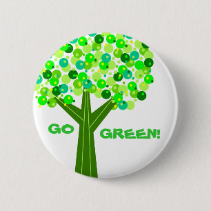 Ga Groen Ronde Button 5,7 Cm